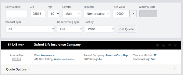 Here is an example of how much final expense life insurance costs!