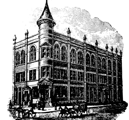 The Peoples Bank as it looked in 1887.