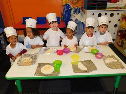 Making quesadillas for Hispanic Heritage Month !