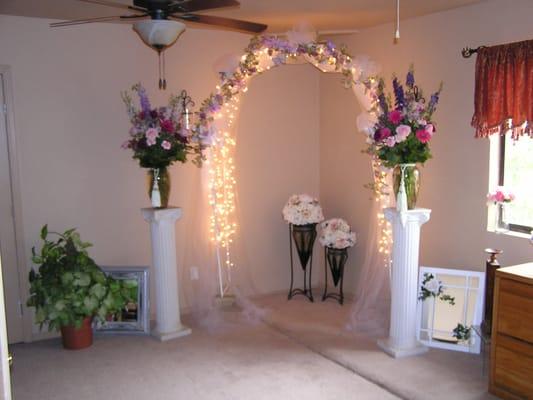 Our Arch room is available on a moments notice, just call 742-8474