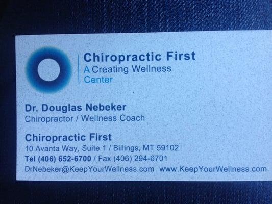 Chiropractic First