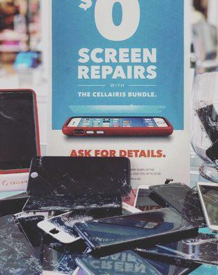 They do $0 phone Repairs when you buy their bundle!! You cannot beat that.