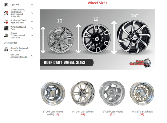 Wheels Category Page