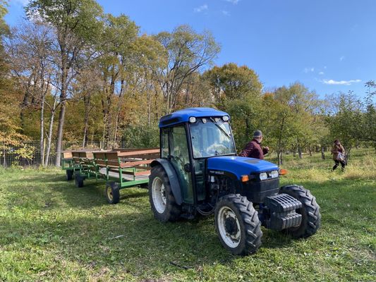 Tractor pull wagon hay rides!