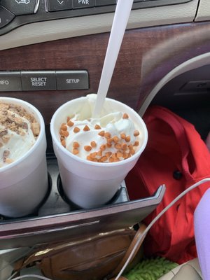 A medium Butterscotch Chip Flurry (R)