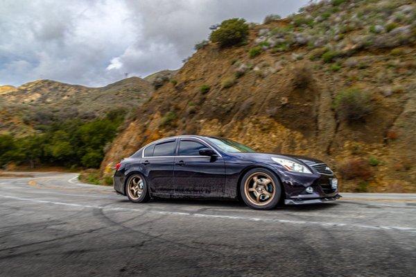 This is my g37x thanks to kc my car has gone from a big tank that rolls thro corners to a track ready beast!