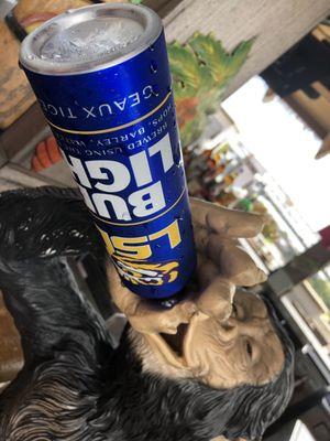 Bud light and a monkey