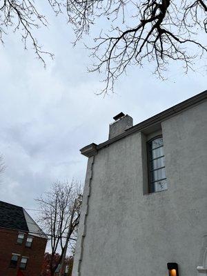 Chimney removal,before picture