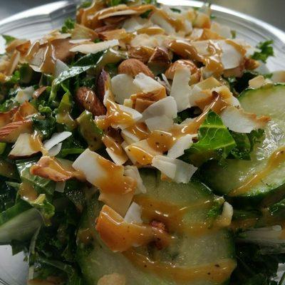 Nutty Kale coconut salad