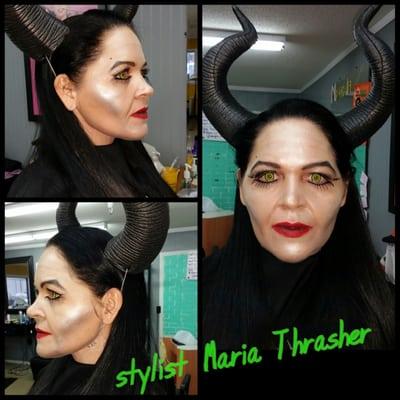 I also do Halloween makeup,  she won 1st place.  Ask for Maria Thrasher