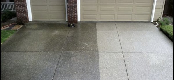 Before and after driveway