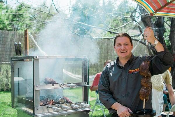 Newer rotisserie grill.