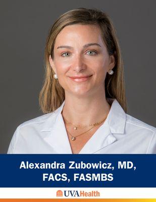 Elizabeth Alexandra Zubowicz, MD, FACS, Fasmbs