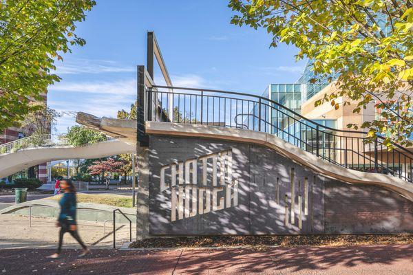 Great SELFIE STATION on the overlook as well alongside the side of the building. #VISITCHATT