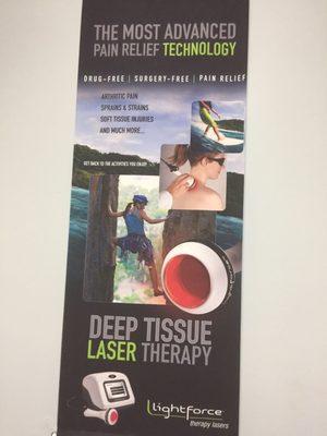 They offer deep tissue laser therapy here