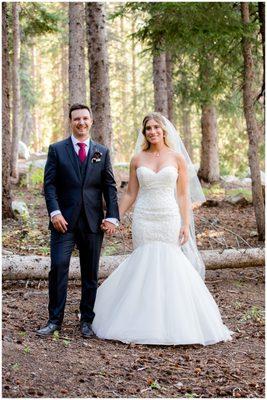 An outdoor wedding at the Wasatch Mountain Lodge. Brighton, Utah.