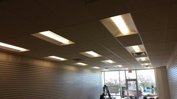 new commercial lighting installed for battery giant in Dallas another happy customer.