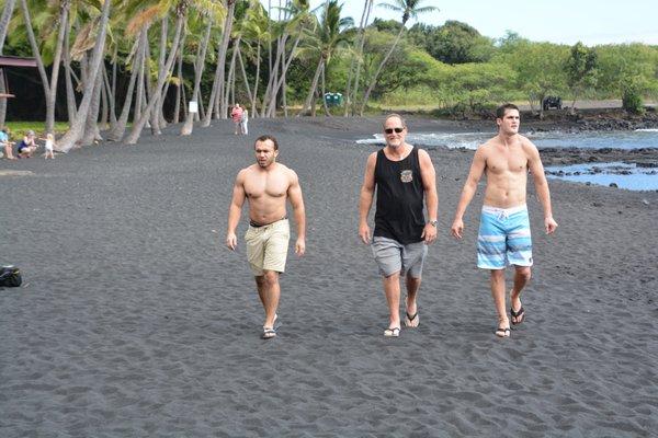 Black sand beaches of Hawaii...