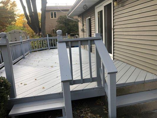 Re painted deck.