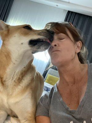 Max and Mom in hotel at Oslo, just after his arrival 3