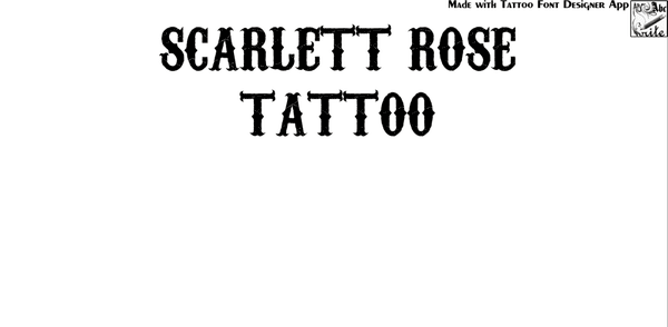 Scarlett Rose Tattoo