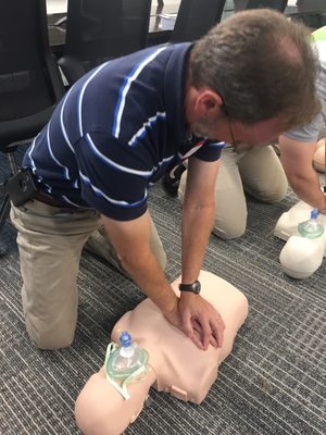 CPR in progress!