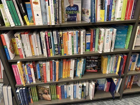 So many cookbooks and health/diet books