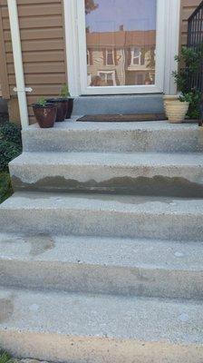 Concrete step repairs