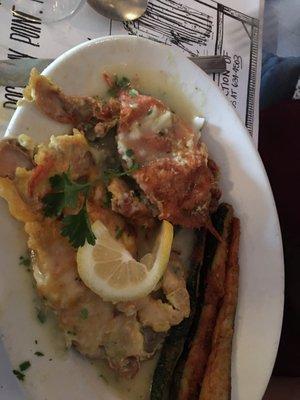 Softshell Crabs with lemon sauce provincial!