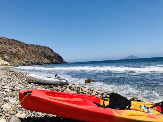 Ashore Santa Cruz Island...it's was a beautiful day. Thank you Capt. Dan