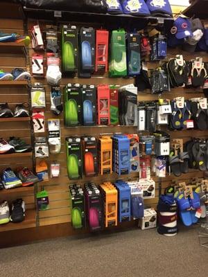 A lot of selection here on running shoes