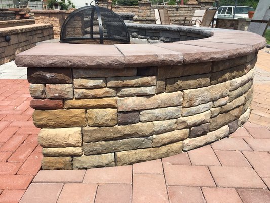 Breckenridge is a hot selling color in the Cast Stone Wall collection by EP Henry!