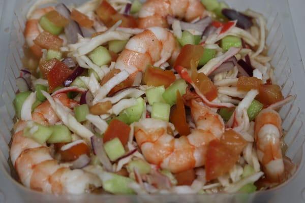 Tostada Mixta de Camaron y Jaiva (Shrimp and Crab Mixed Tostada)