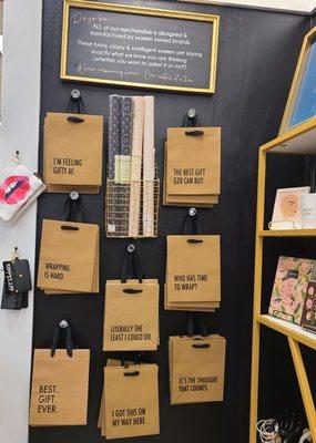 Feeling Gifty AF? Komorebi Gift has a hilarious selection of Gift Bags and Gift Wrap.