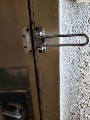 Broken door lock