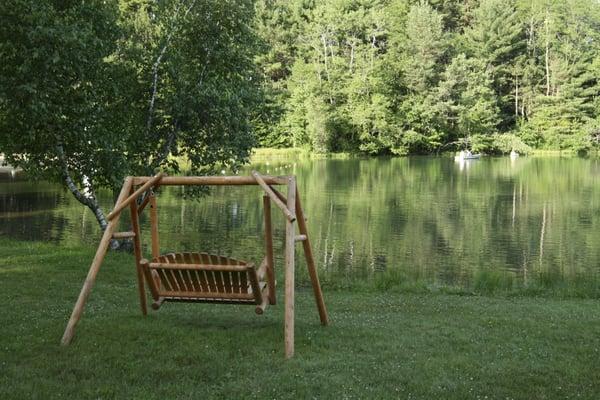 view of the pond