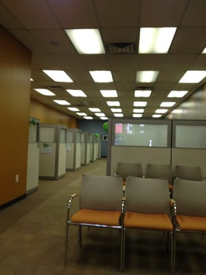 Interior sitting in the waiting area.