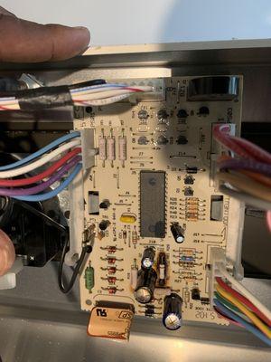 Dryer control board replacement