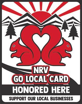 NRV Homegrown Business Alliance Go Local Card!