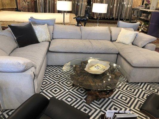 Amazingly comfortable sectional.