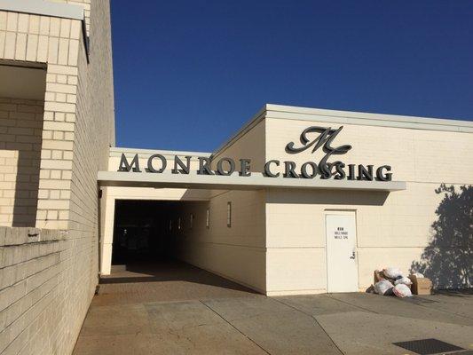 Mall entrance near Belk