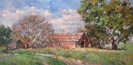 Barn in West Virginia by artist Cora