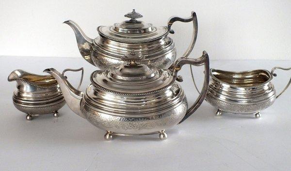 English Sterling Silver Tea Set