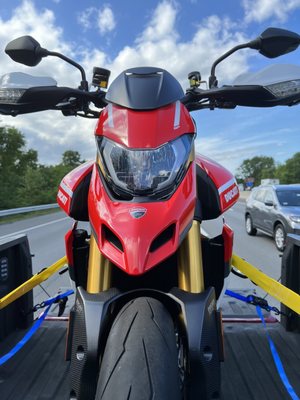 The happy ride home from Seacoast Sport Cycle with my new Hypermotard SP