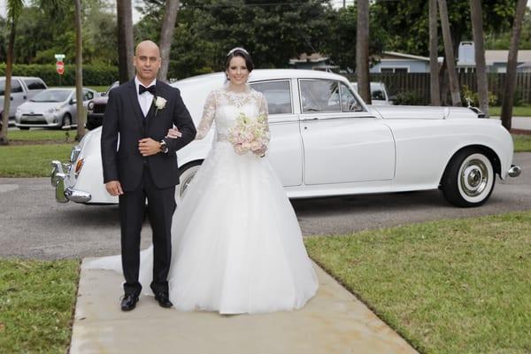 My Dad and I......Laura & Ronald's Wedding (Dress and Tux from Leslye's Boutique)