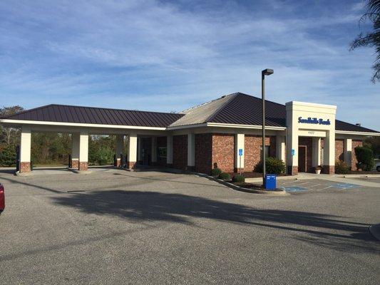 Our Windy Hill branch from the drive thru side on a beautiful summer day.