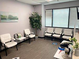 Podiatrist James Lee waiting area