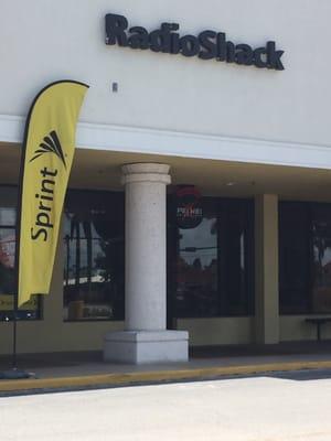 Front of store. I love the SPRINT FLAG