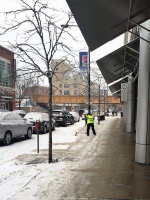 snow shoveling service