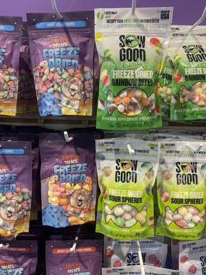 Freeze dried versions of fav fruity candies